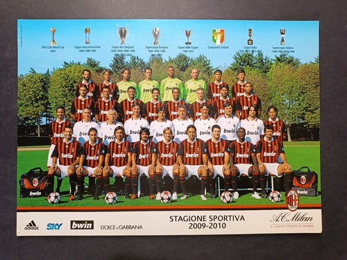 Cartolina squadra milan - squadra,