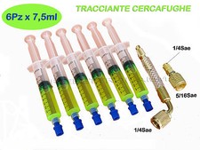 6Pz TRACCIANTE a SIRINGA 7,5ml CONDIZIONATORE GAS R134A R410A R407C R22 R600a X