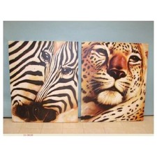 DECORAZIONE PARETE LEONE ZEBRA