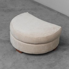 POUF A IN VELLUTO E PIEDI IN