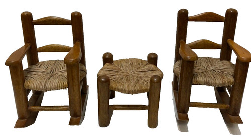 Coppia mini sedie dondolo - sedie,