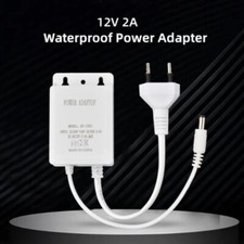 ALIMENTATORE CARICABATTERIE 12V 2A IMPERMEABILE STABILIZZATO IP65 SPINA EU 