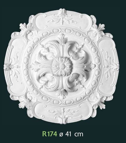 Rosone gesso bianco - in,