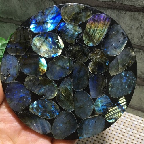 Raro piatto lastra labradorite