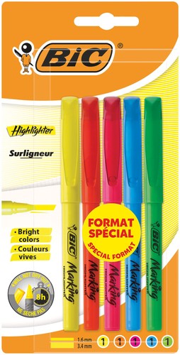 Bic highlighter evidenziatori - highlighter,