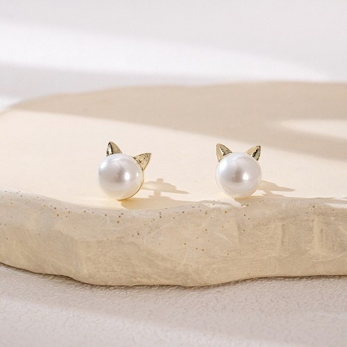 Orecchini gatto argento 925