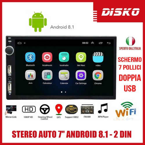 Stereo auto android 8 1 - stereo, 7"