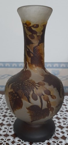Vaso vetro acidato cammeo - vaso, in
