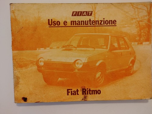 Manuale fiat ritmo uso - ritmo,