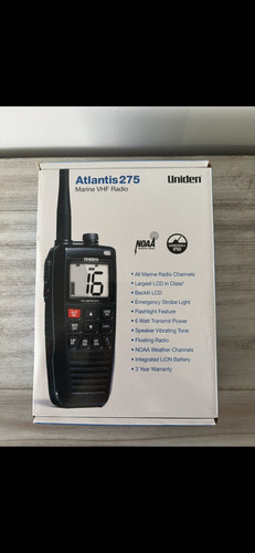 Uniden atlantis 275 radio vhf - uniden,