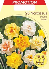 BULBI NARCISO DOUBLE MIX COLORI CONFEZIONE DA 25 BULBI BULBS BULBES