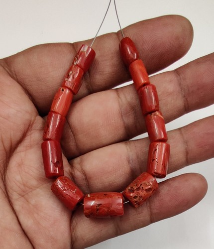 Perline corallo rosso - perline,
