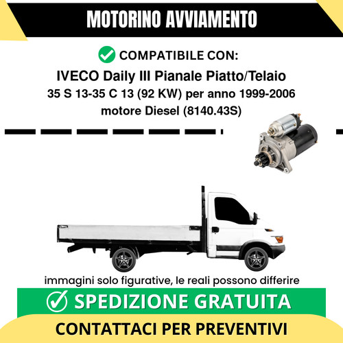 Motorino avviamento iveco - avviamento,