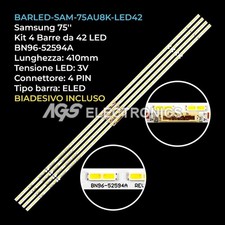 KIT 4 BARRE STRIP 42 LED TV