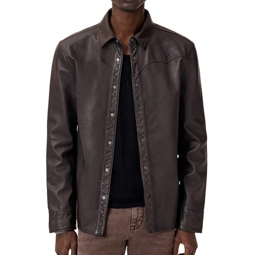Giacca camicia pelle - , john