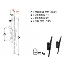 SK FLAT2 Maxi Supporto a Muro