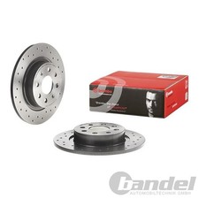 2 DISCHI FRENO BREMBO 264 mm forati completamente posteriori adatti per abarth grande