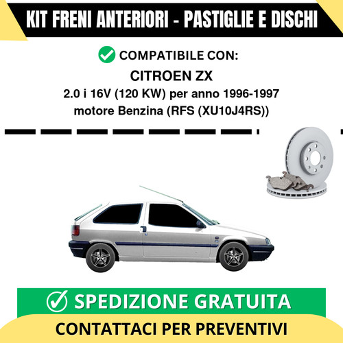 Kit freni anteriori citroen - kit,