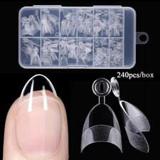 240pz Punte Unghie Mezza