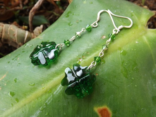 Orecchini clover swarovski - clover,