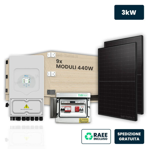 Kit fotovoltaico monofase 3kw - fotovoltaico,