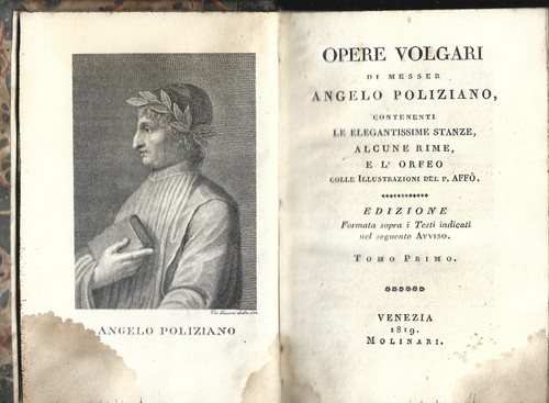 Opere volgari messer angelo - opere,