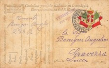 14-6E) WW1 FRANCHIGIA POSTA