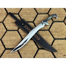 Coltello Machete Sopravvivenza Lama Acciaio al Carbonio Personalizzato Fatto a Mano|Coltello Caccia Campeggio