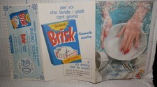 VECCHIO BUONO SCONTO BRISK PALMOLIVE DETERSIVO PIATTI LAVAPIATTI PUBBLICITARIO