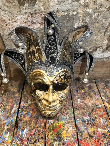 Maschera veneziana giullare - veneziana, da