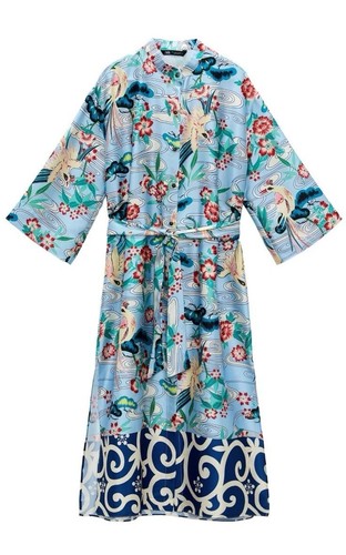 Abito lungo kimono caftano - , con