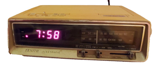 Radio sveglia zenith vintage - radio,