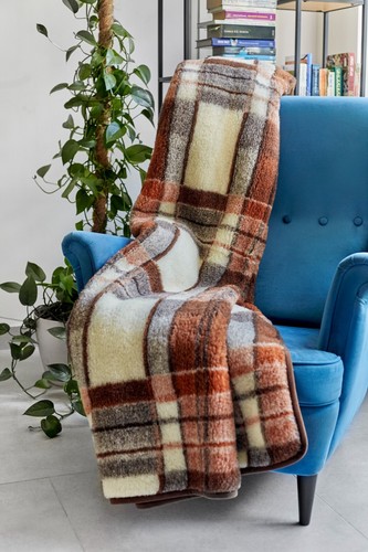 Tartan merino wool copriletto - tartan,
