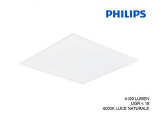 PANNELLO PANNELLI LED PHILIPS INCASSO 60X60 CM BIANCO SLIM 34W 4100 LUMEN 4000K