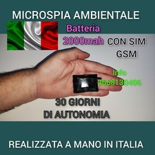 Microspia ambientale con - ambientale,