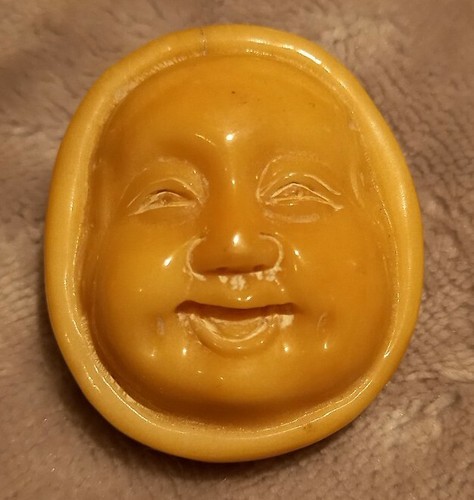 Netsuke tagua nut viso - tagua, viso/testa