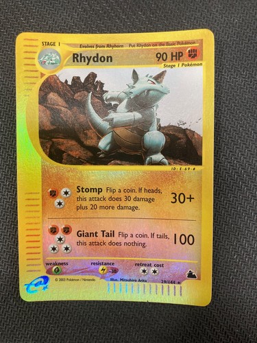 Rhydon 144 reverse holo - 29/144,