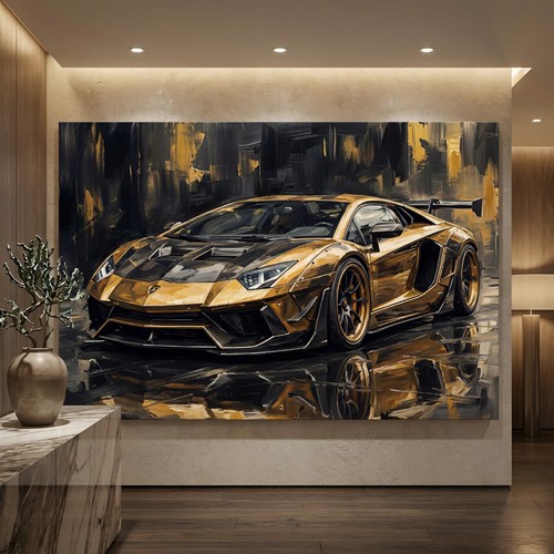 Lamborghini nero oro - nero,