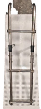 SCALETTA PER BARCA 3 GRADINI IN ACCIAIO INOX 316  RIBALTABILE L97cm larghezza 22