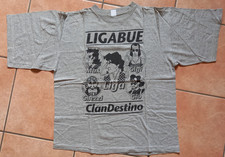 T-shirt Maglia LIGABUE Clandestino Tour '91 -'92 Taglia XL Grigia Merchandising