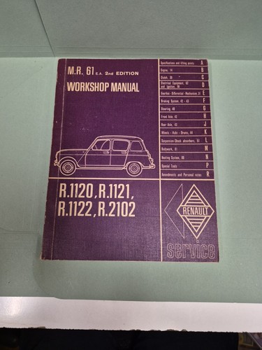 Renault manuale officina - 4, d'officina