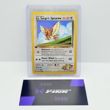 CARTA POKEMON Lt. SURGE‘S SPEAROW 83/132 - ENG - 1 EDITION - GYM - NEAR MINT