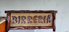INSEGNA BIRRERIA IN LEGNO VINTAGE BIRRA MODERNARIATO