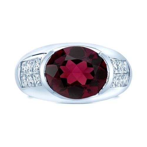 Rodolite granato diamante 18k - granato,