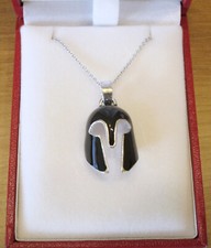 Greek Helmet Pendant in 925