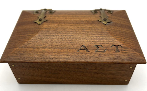 Vintage alpha sigma - sigma, ottone