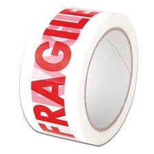 Nastro Adesivo con scritta FRAGILE per Imballaggio 132mt 48 x 132 mt