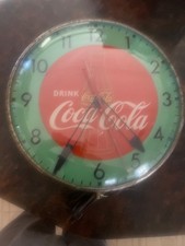 Antique Coke Clock, Lighted