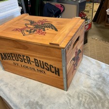 anheuser-busch cassa in legno