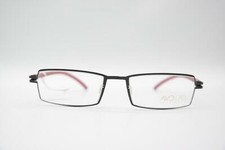 Montatura occhiali da vista angolare AVC 8105 nero rosso eyeglasses nuovi
